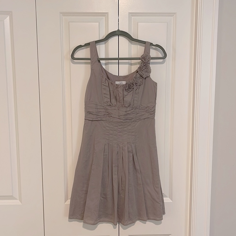 Loft Tan sz 0 linen dress